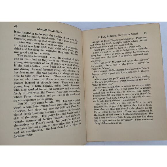 Moran Beats Back By William Macleod Raine Vintage Book Adventure Old West 1939 - Picture 14 of 16